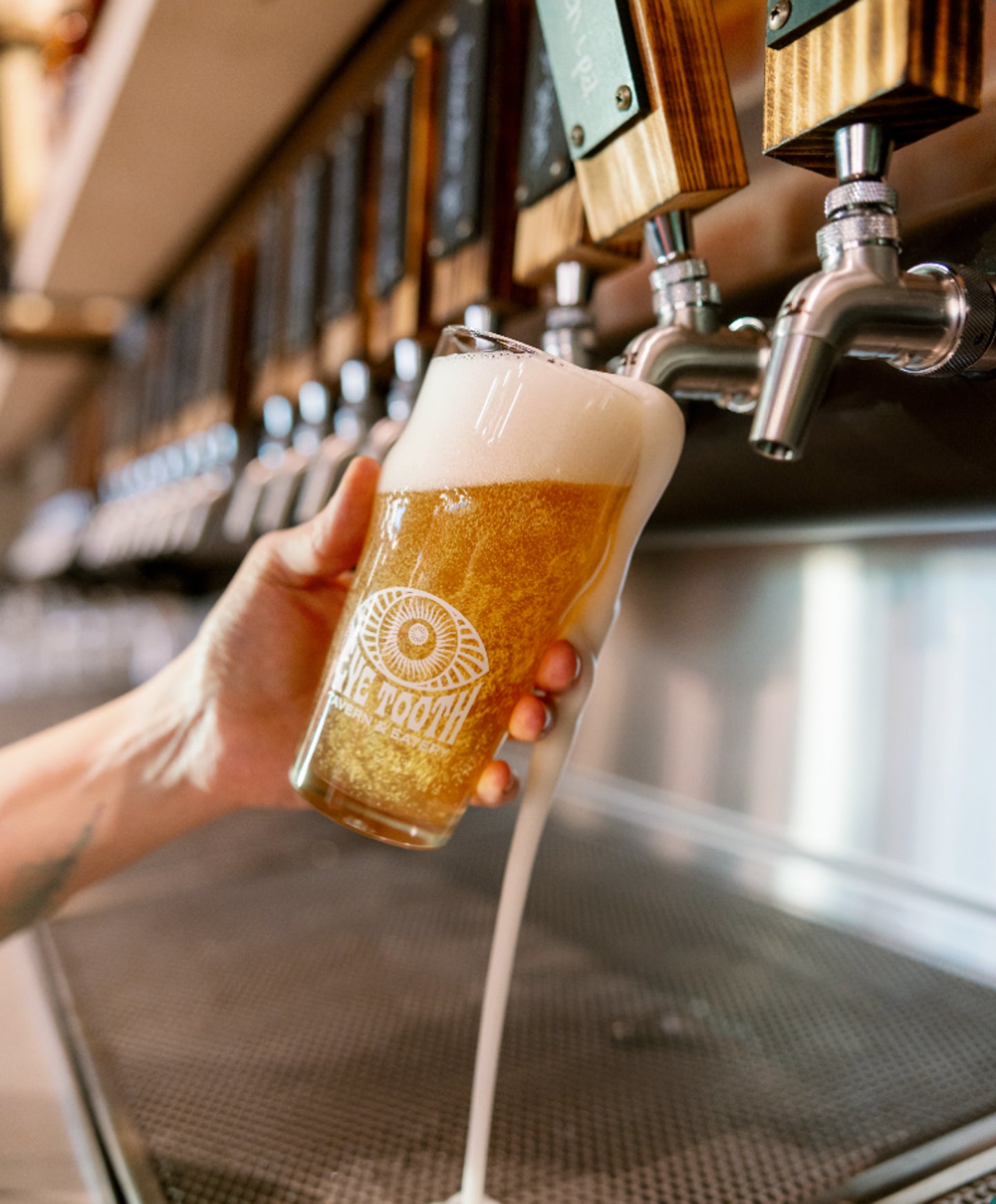 Eye Tooth Logo Pint Glass