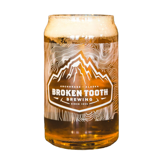 Broken Tooth Brewing Can Glass