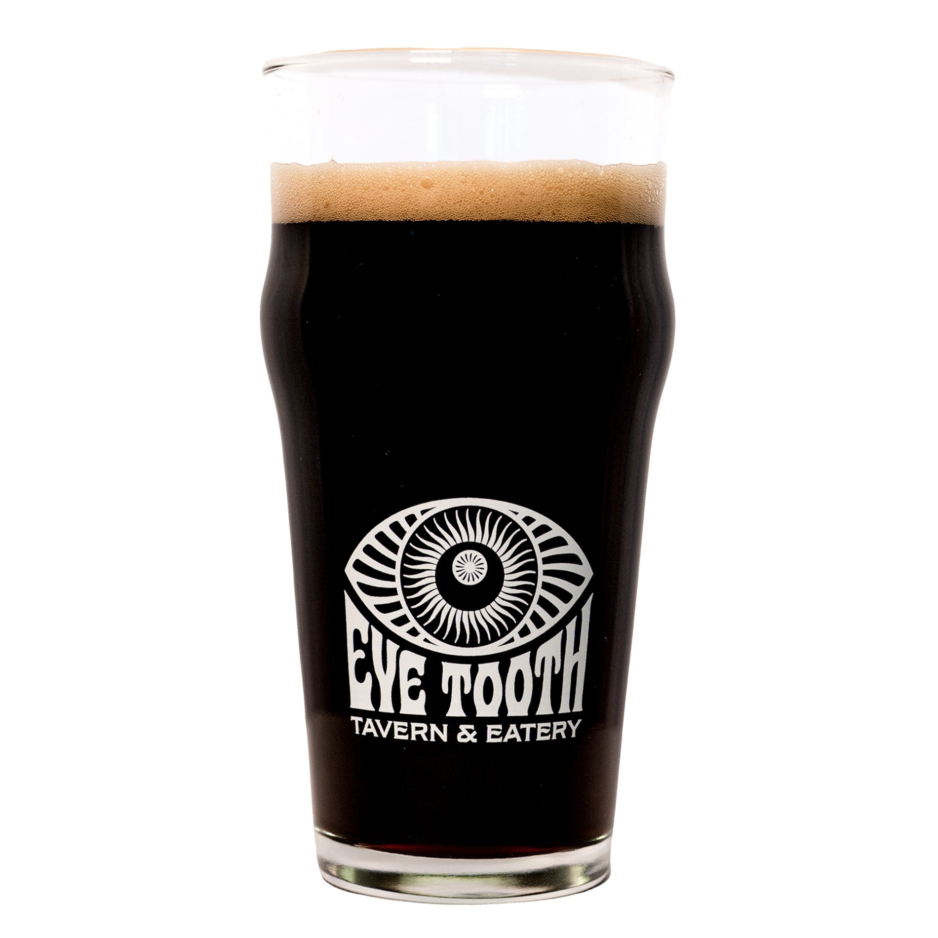Eye Tooth Logo Pint Glass – Fresh Ale Pubs