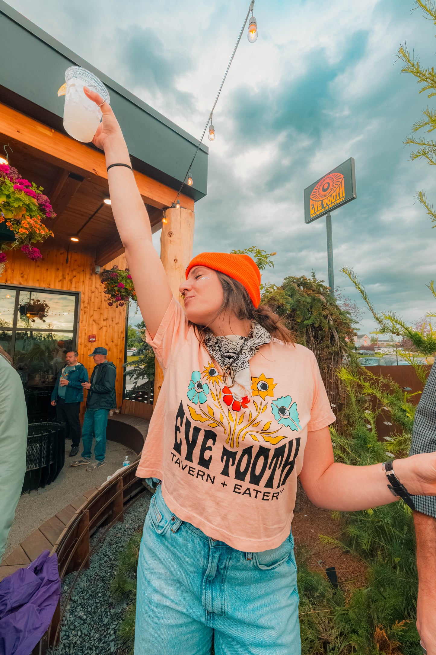 Eye Tooth Flowers Crop Tee