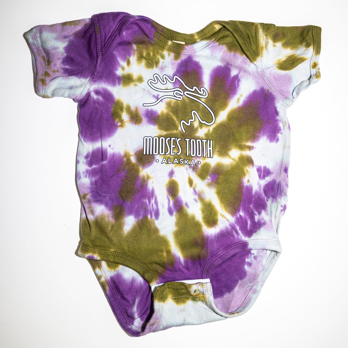 Moose's Tooth Tie-Dye Onesie