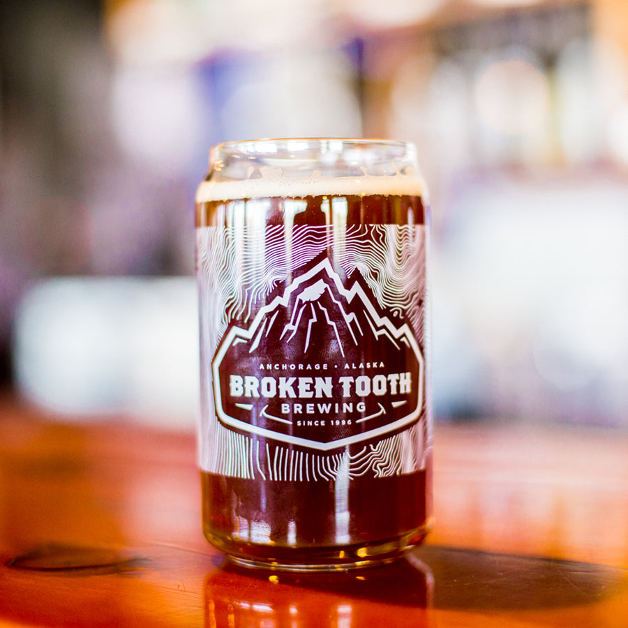 Broken Tooth Brewing Can Glass