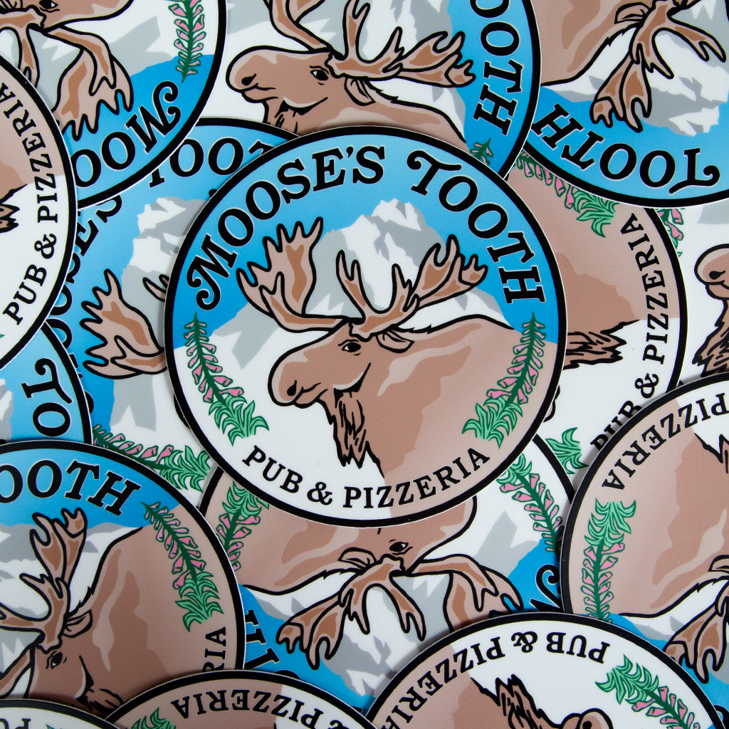 Sticker: Retro Moose's Tooth – Fresh Ale Pubs